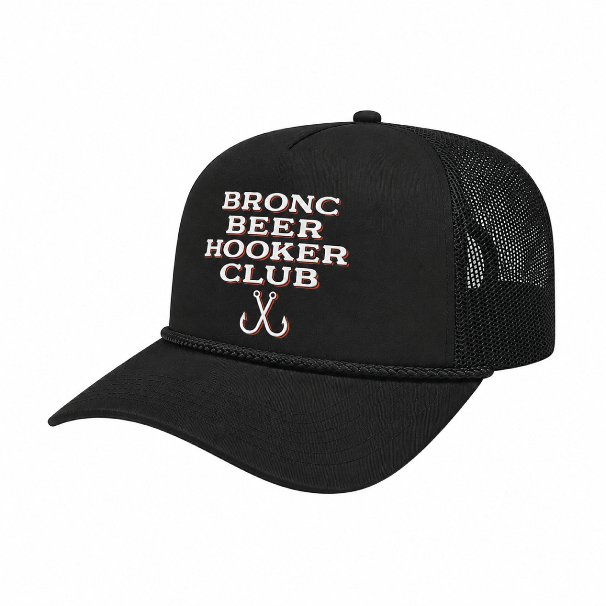 Bronc Hooker Club Trucker Rope Hat