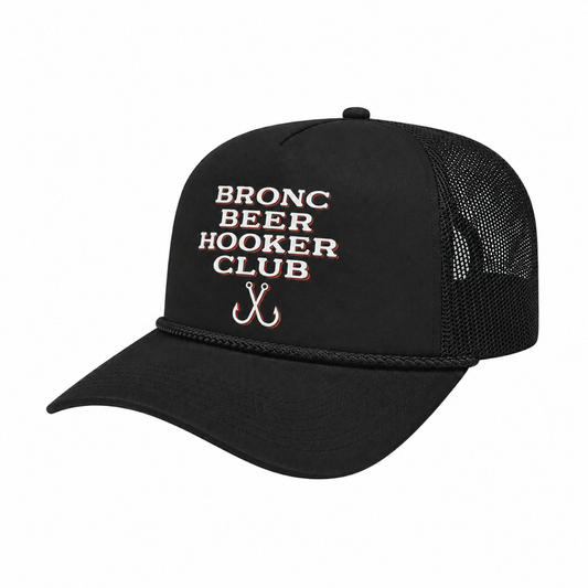 Bronc Hooker Club Trucker Rope Hat